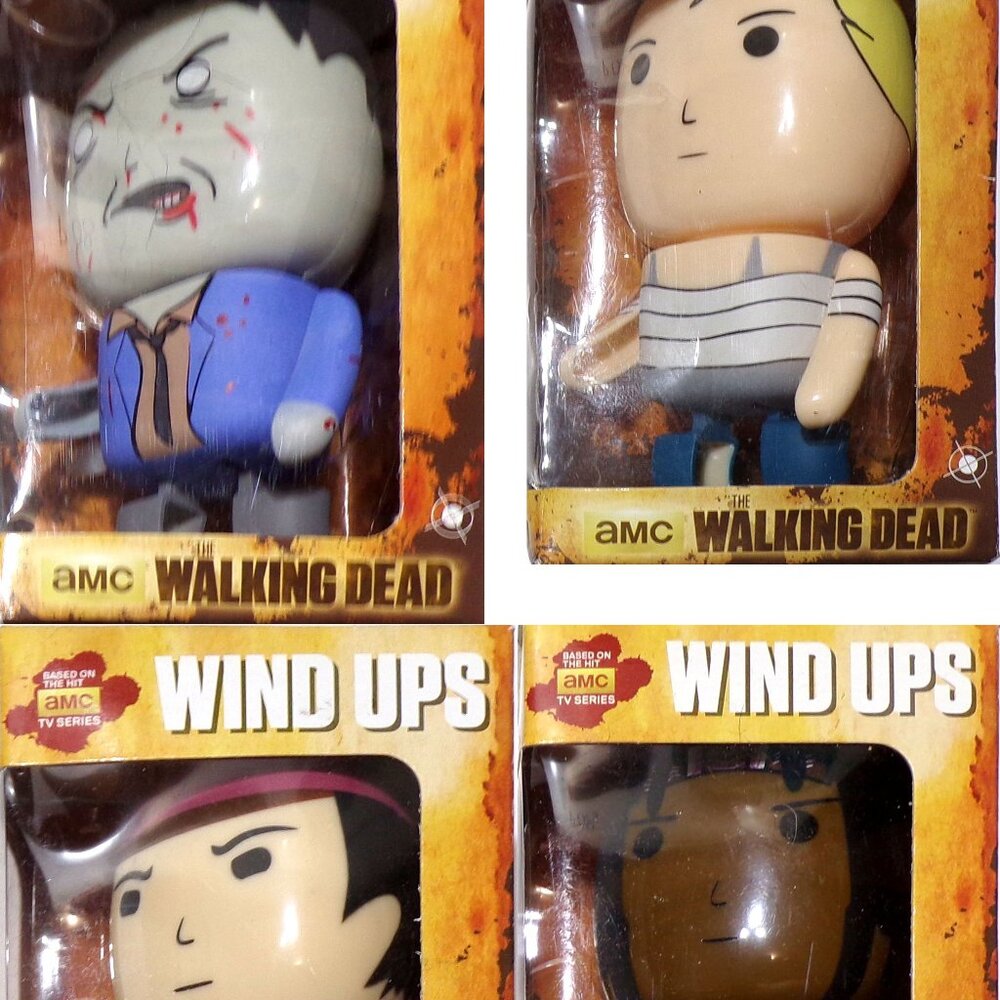 THE WALKING DEAD AMC WIND UP TOY SET FIGURE